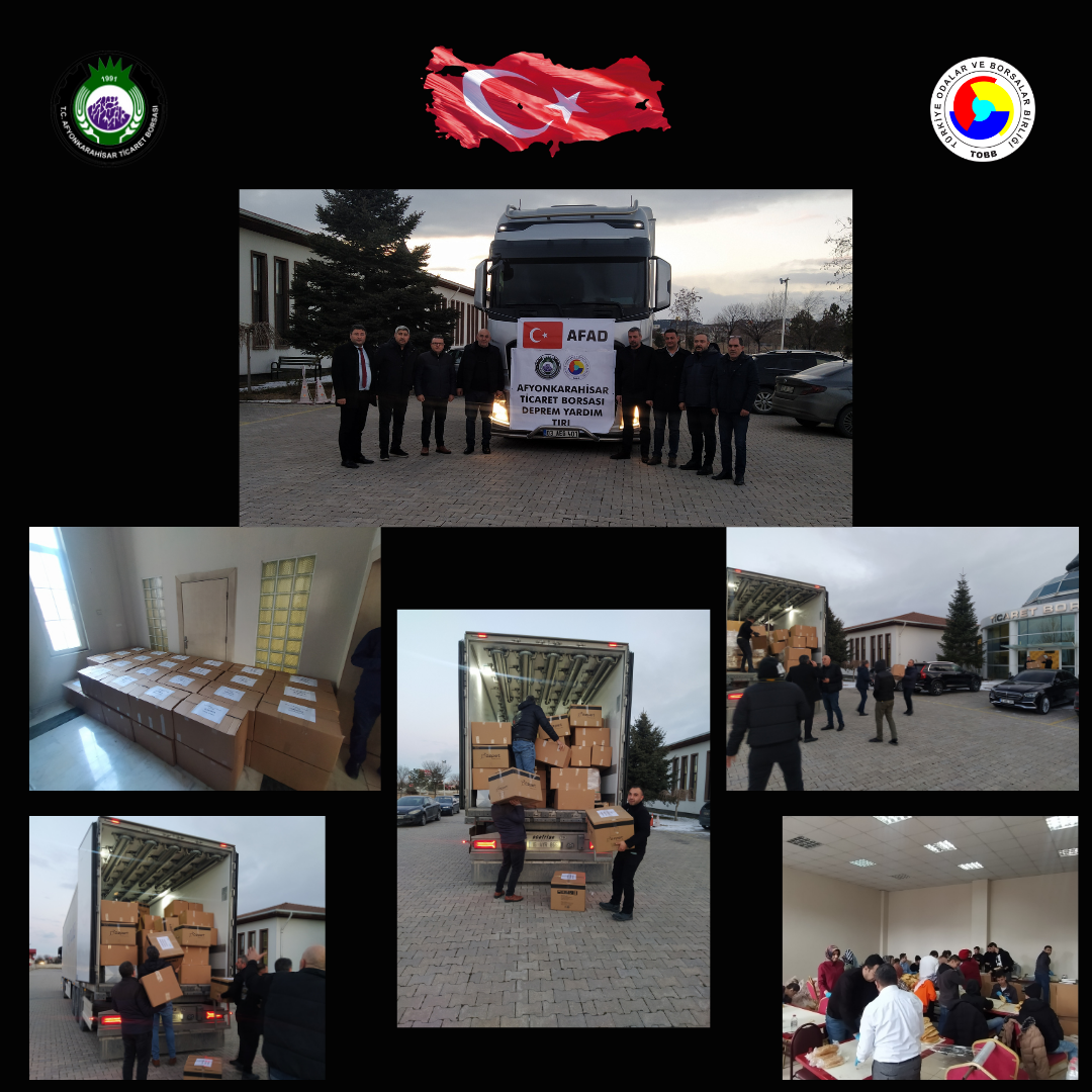DEPREM AFET BÖLGESİNE YARDIMLARIMIZ DEVAM EDİYOR
