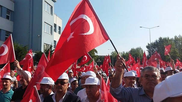 TERÖRE HAYIR KARDEŞLİĞE EVET YÜRÜYÜŞÜ DÜZENLENDİ