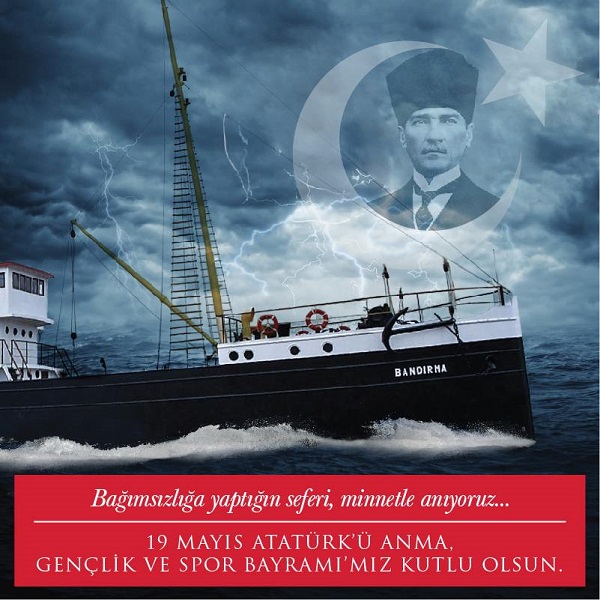 19 MAYIS ATATÜRK'Ü ANMA,GENÇLİK VE SPOR BAYRAMINIZ KUTLU OLSUN