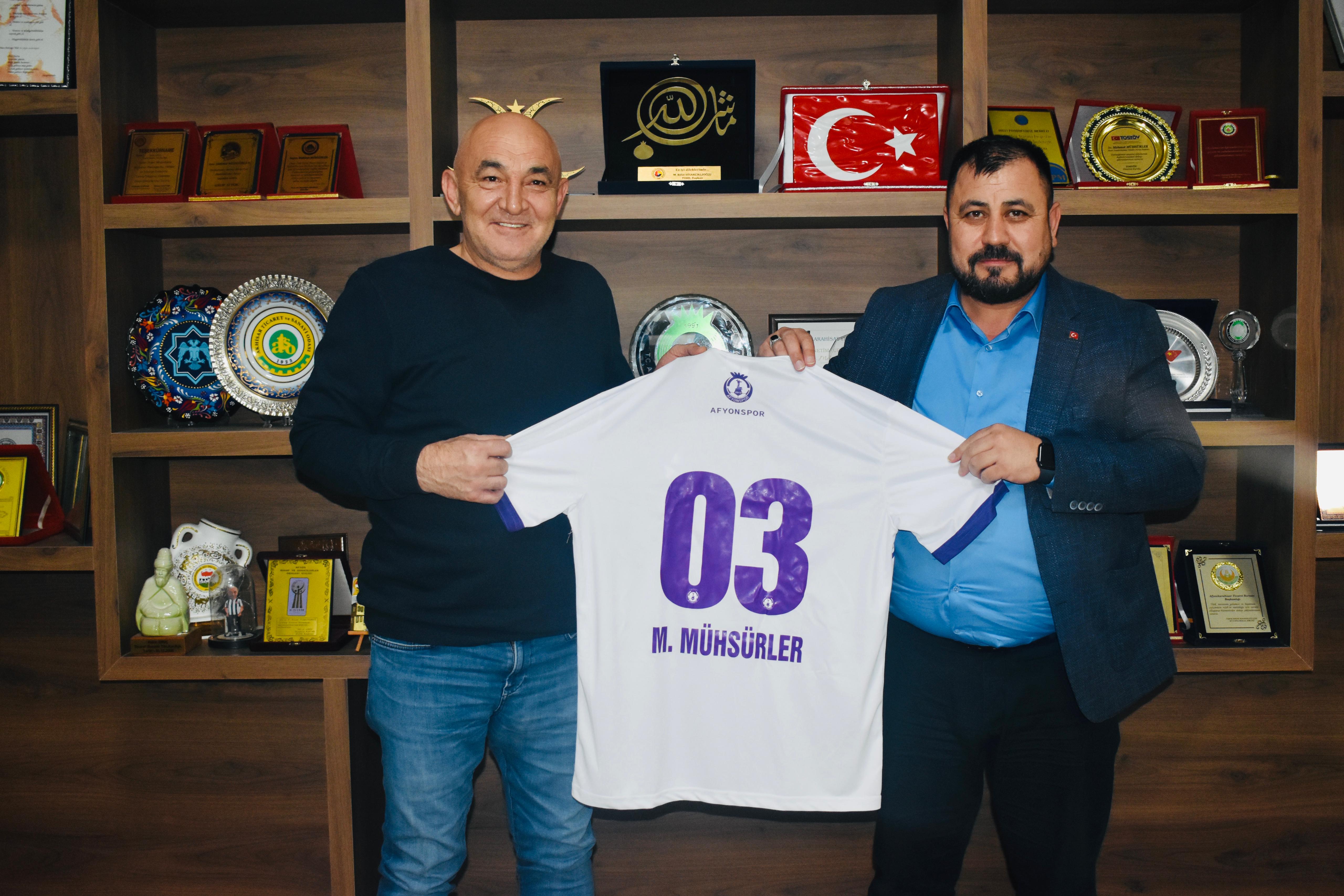 AFYONSPOR KULÜP BAŞKANI MEVLÜT AKKUŞ'U BORSAMIZDA AĞIRLADIK