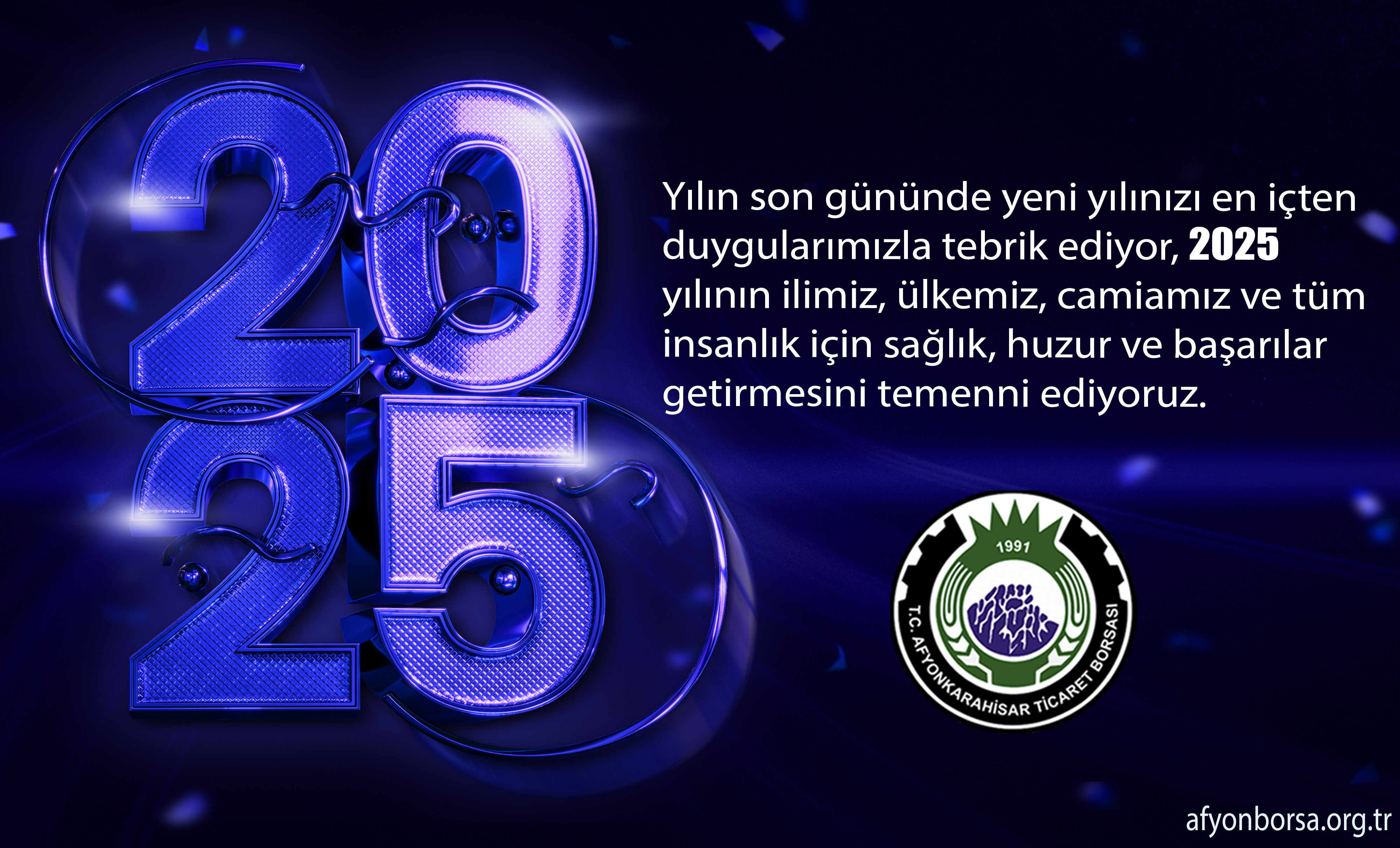 2025 YILINIZI TEBRİK EDİYORUZ !