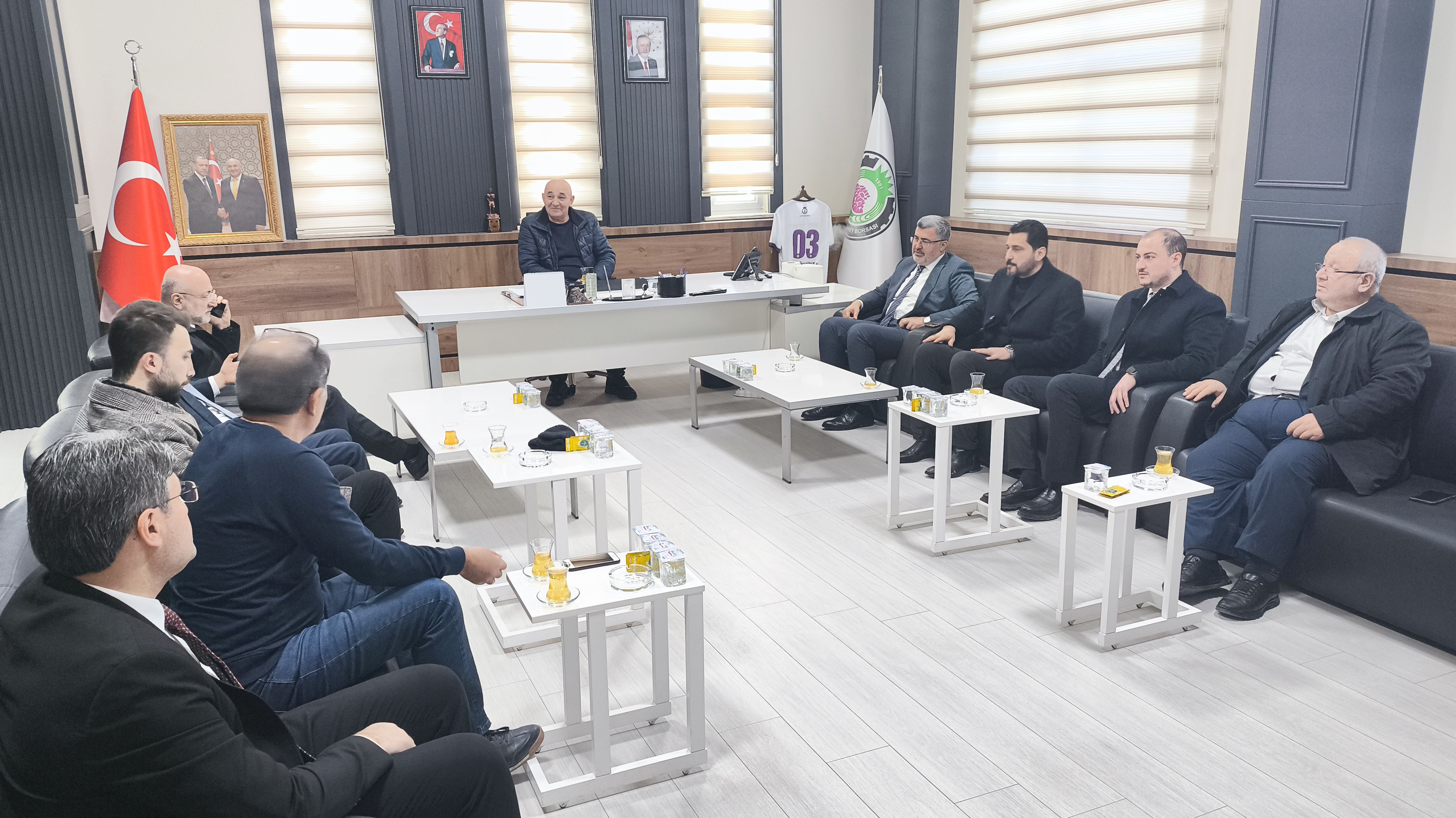 Milletvekili Ali Özkaya, TSO Başkanı Hüsnü Serteser ve Beraberindeki Heyeti Borsamızda Ağırladık