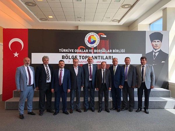 EGE BÖLGESİ ODA/BORSA BAŞKANLARI TOBB’ DA BULUŞTU