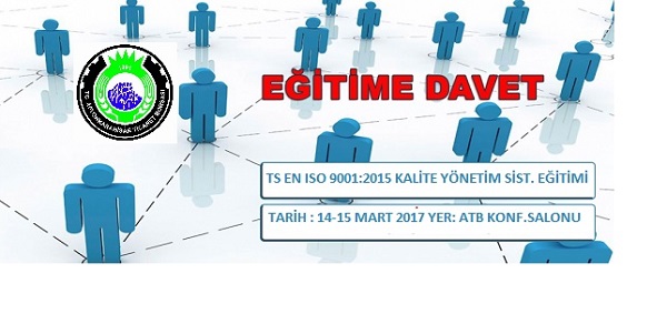TS EN ISO 9001:2015 KALİTE YÖNETİM SİSTEMİ EĞİTİMİ