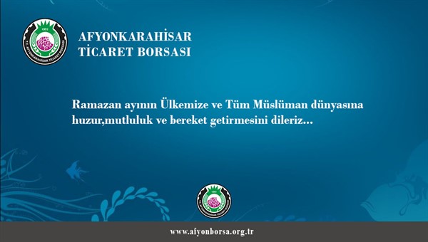 HAYIRLI RAMAZANLAR DİLERİZ