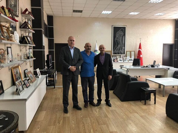 CİVELEK,ATB YÖNETİM KURULU BAŞKANI MEHMET MÜHSÜRLER’İ ZİYARET ETTİ